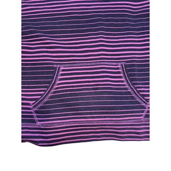Made for Life Womens Sz Lg Pink/Purple Striped Cowl Neck Sweatshirt Loungewear - Picture 5 of 8